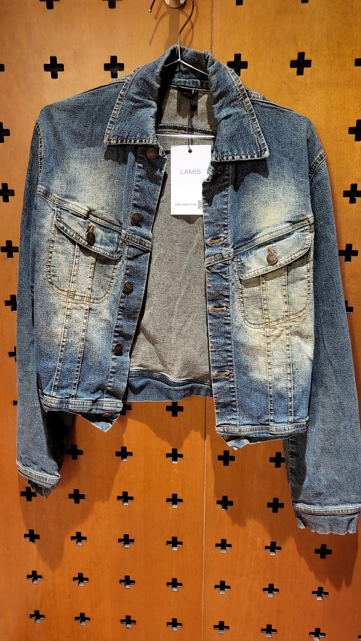 Plein Sud Lightweight 90s stretch denim jacket