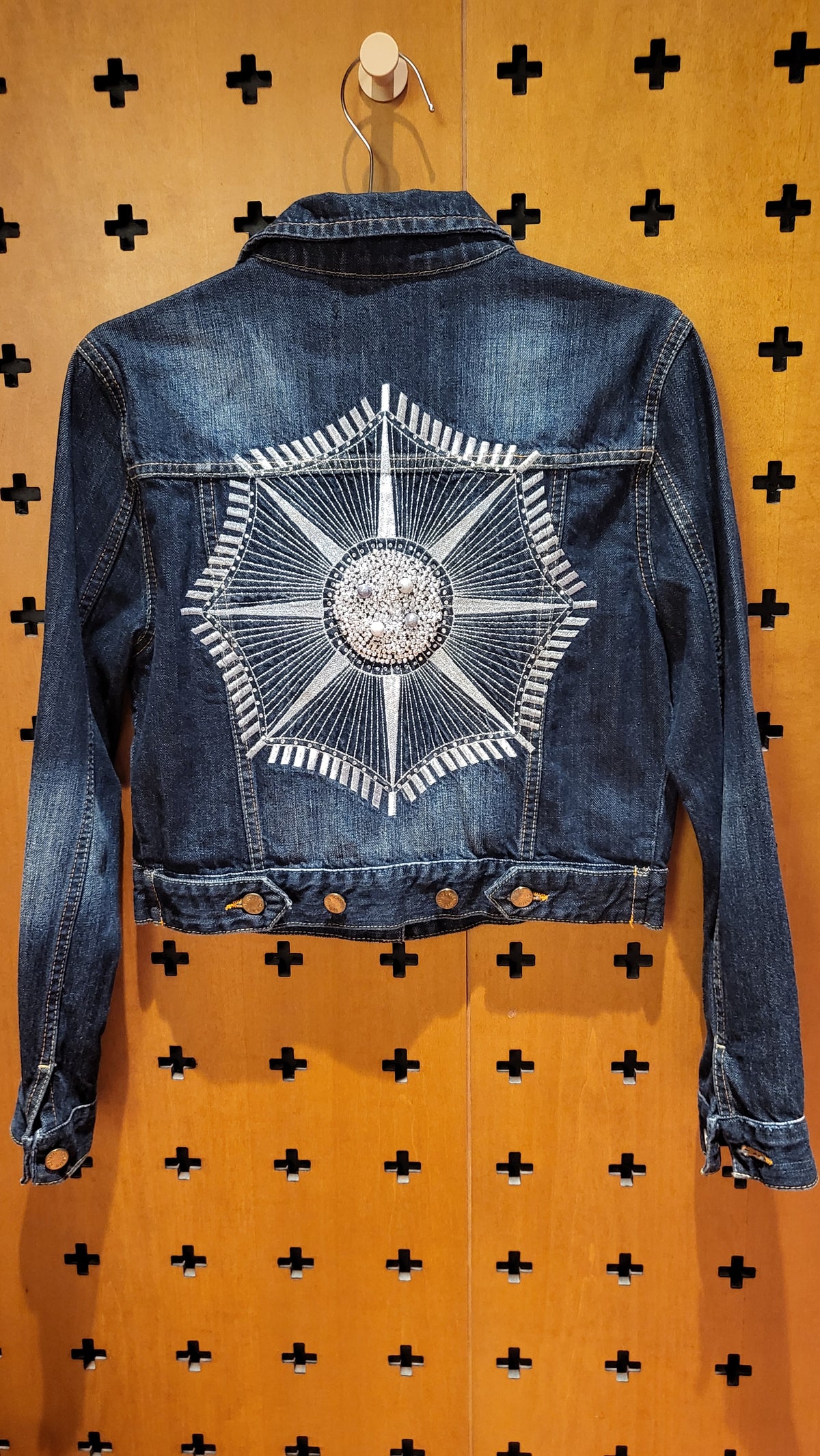 Cavalli Embroidery Denim Jacket