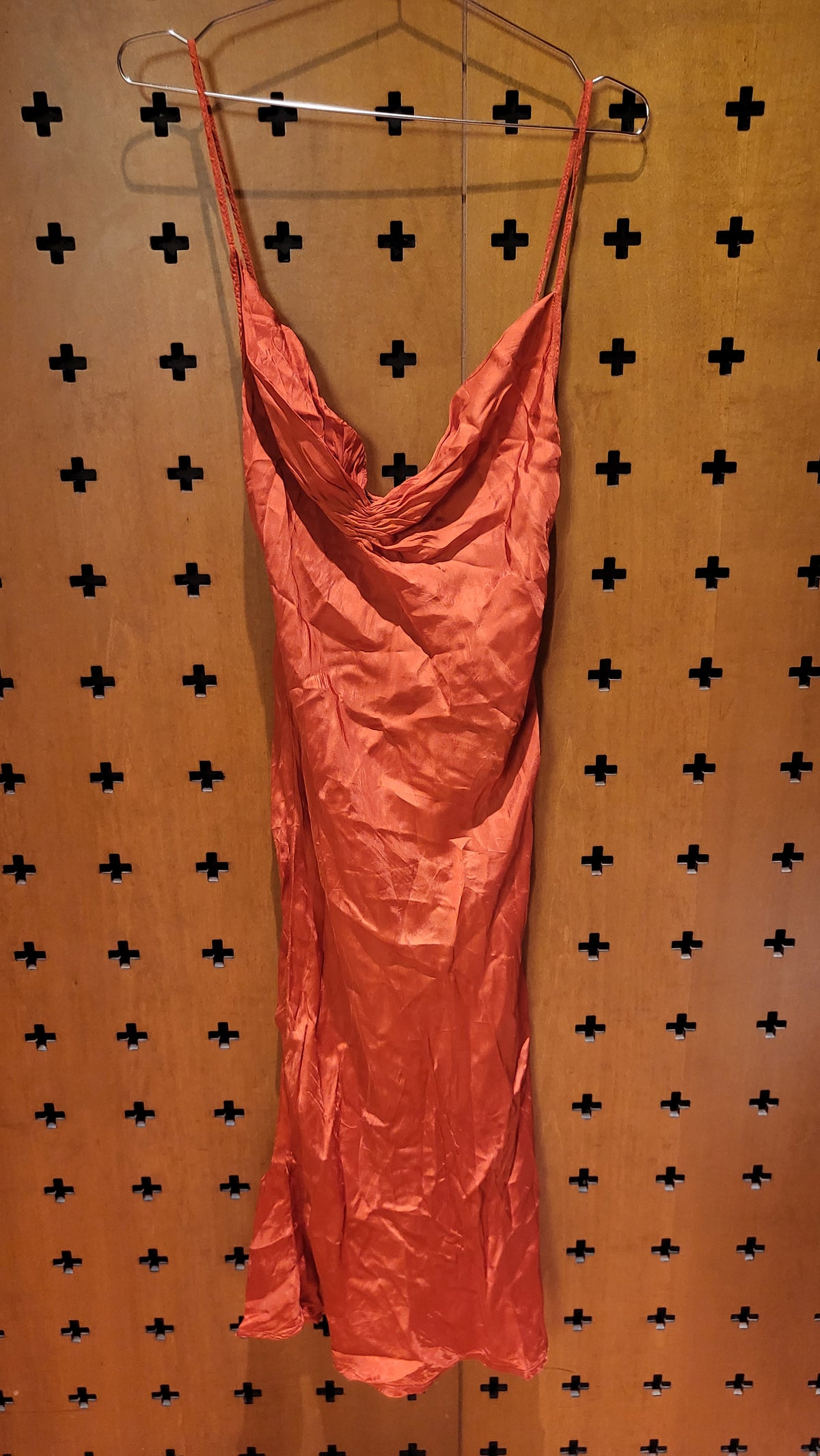 Jean Paul Gaultier orange slip dress