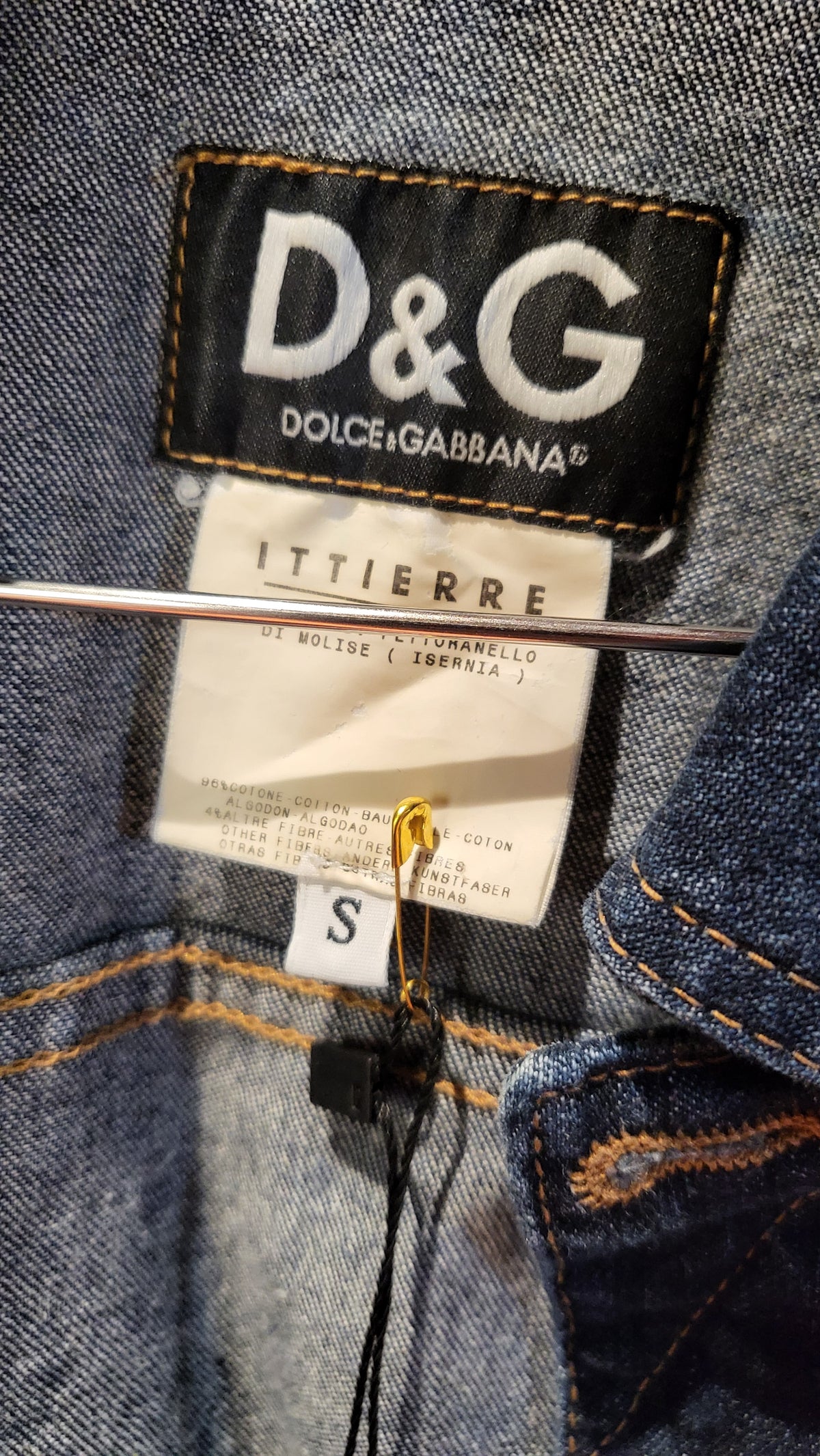 D&G Lightweight Indigo Denim Jacket S