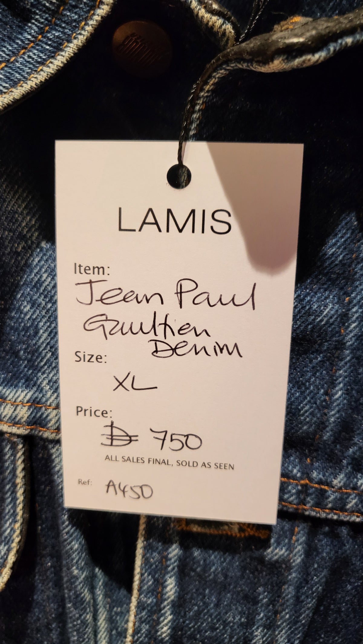 Jean Paul Gaultier 90's denim jacket (junior gaultier range)