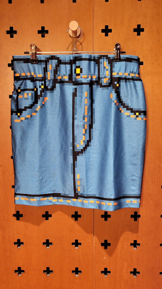 Moschino Print skirt - blue