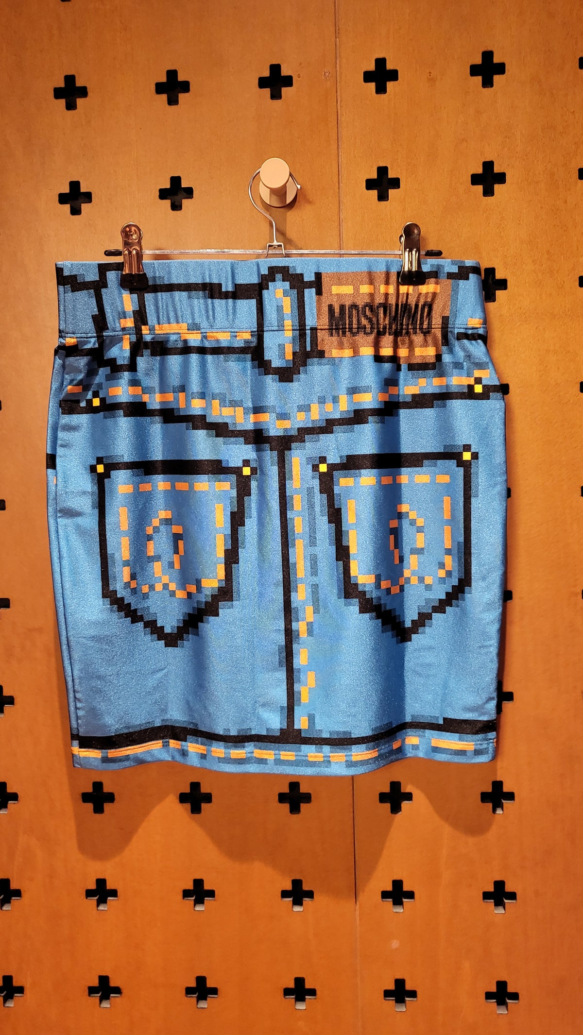 Moschino Print skirt - blue