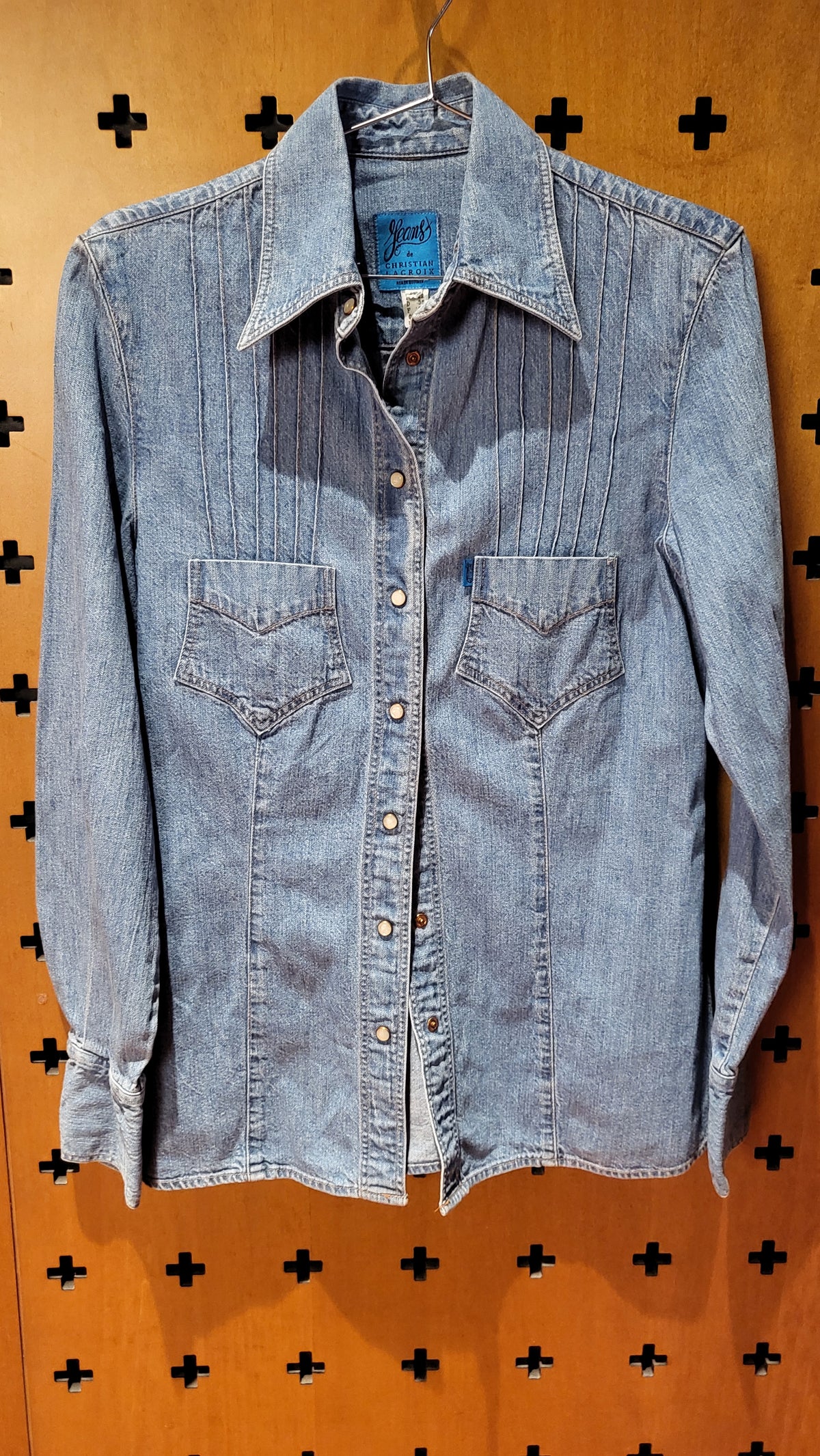 Christian Lacroix jean shirt 90's vintage