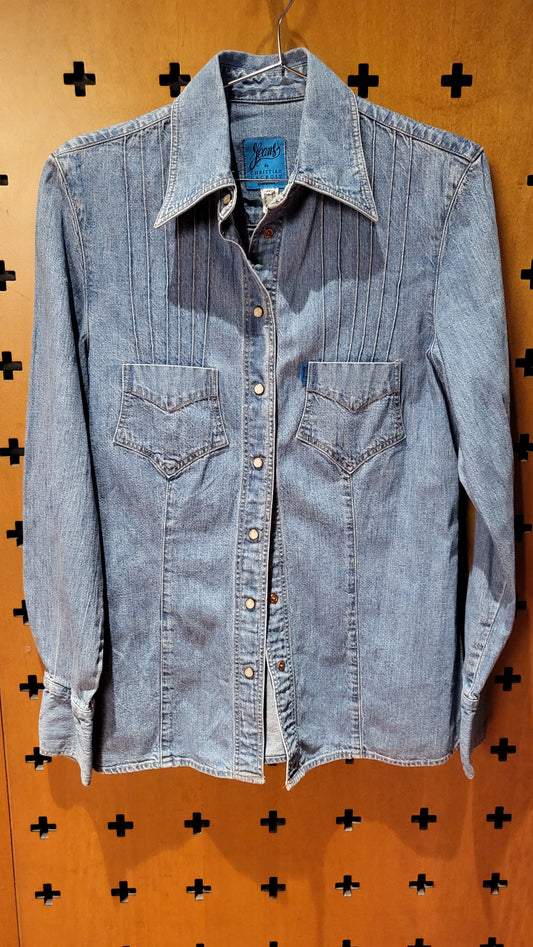 Christian Lacroix jean shirt 90's vintage