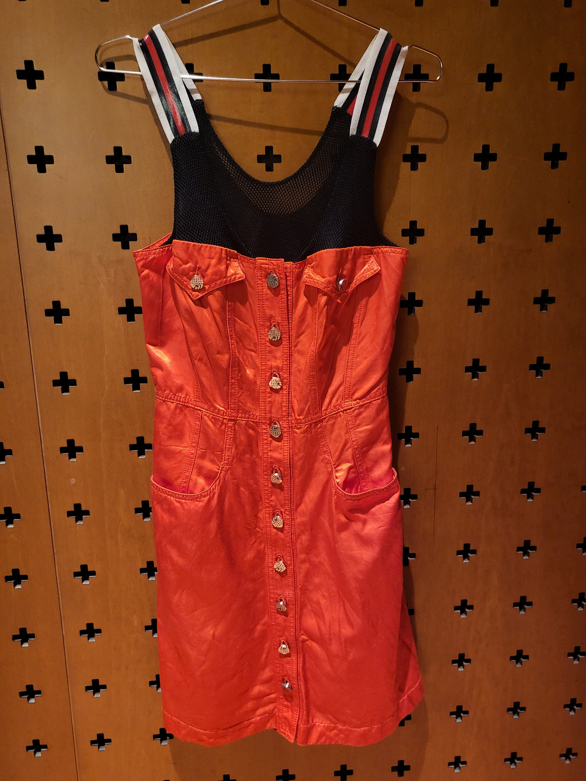 Christian Lacroix Orange satin dress