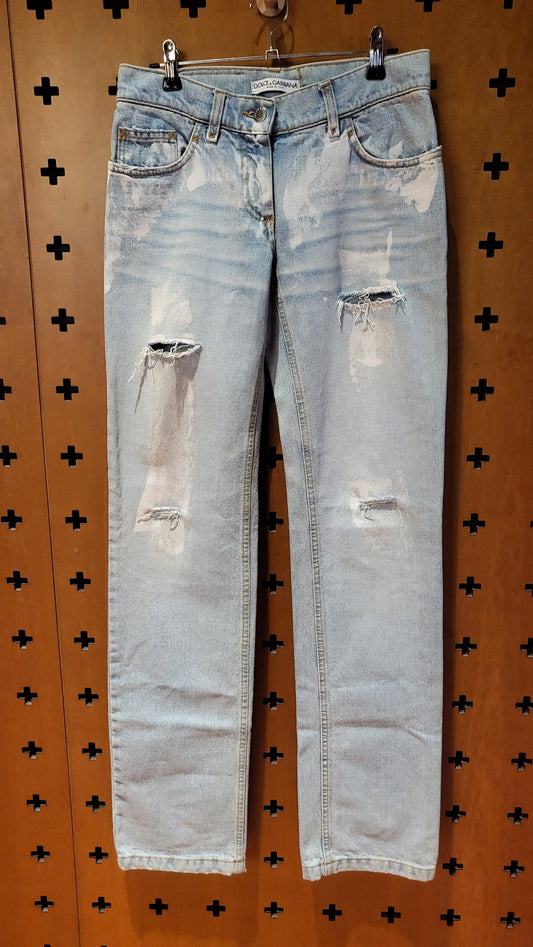 Dolce & Gabbana Light blue straight jeans