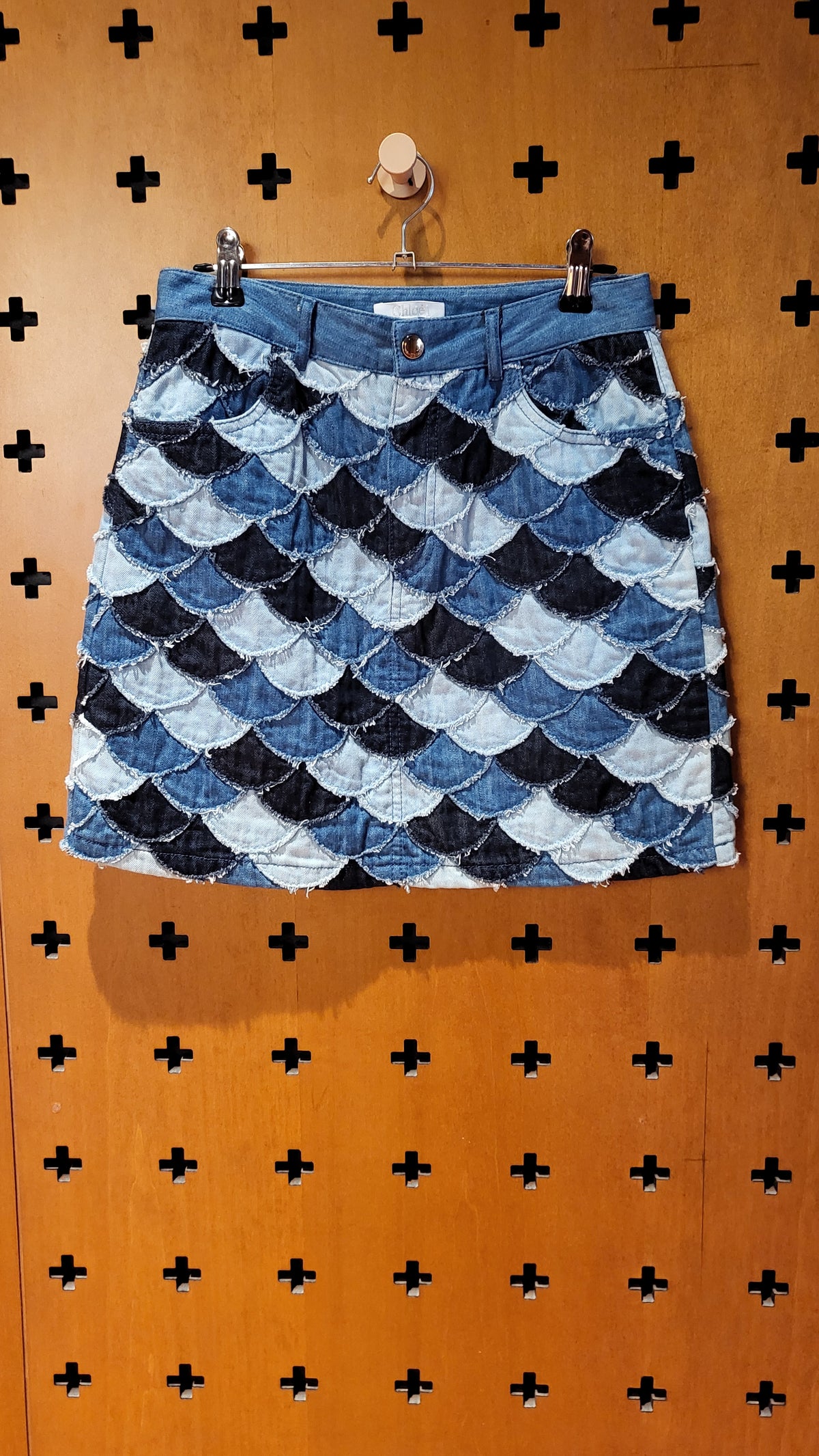Chloe short denim skirt kids range